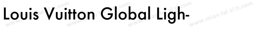 Louis Vuitton Global Ligh字体转换